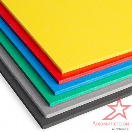 Пример использования цветного вспененного ПВХ пластика