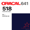 Пленка ORACAL 641 518, стальной синий матовая, ширина рулона 1,26 м.